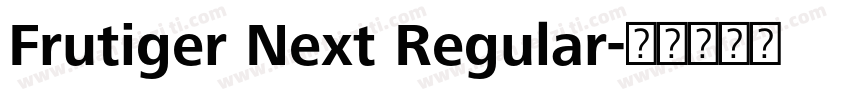 Frutiger Next Regular字体转换